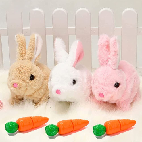 Peluche Electrónico Walking Wiggle Con Forma De Conejo