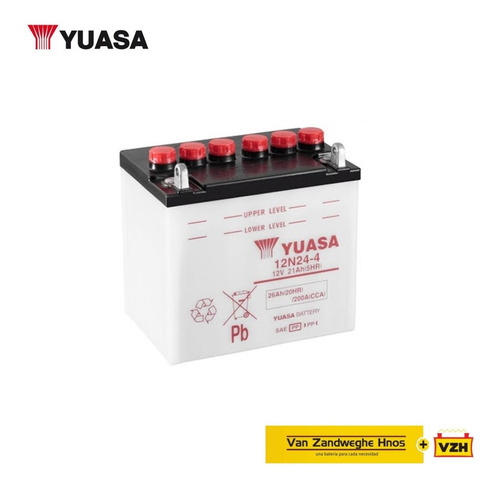 Bateria Yuasa Moto 12n24-4 12v24ah Cortapasto Vzh Srl