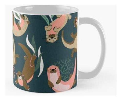 Taza Otter Collection - Teal Palette Calidad Premium