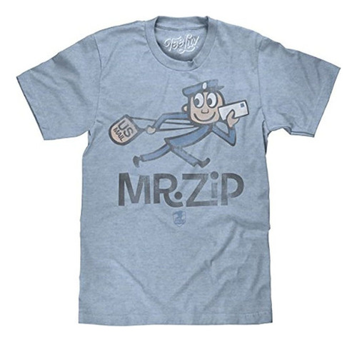 Tee Luv Us Mail Mr Zip Camiseta Soft Touch Usps Camiseta