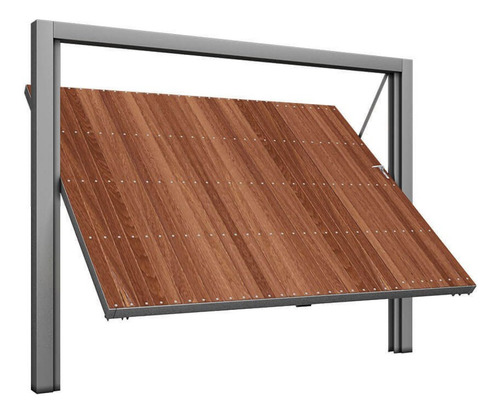 Portão Contrapeso De Aço Galvanizado Com Painel Em Hhwt