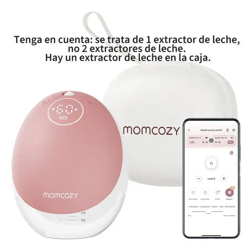 Momcozy Extractor de Leche Mobile Flow | M9 Red, 1 Paquete, imagen 7