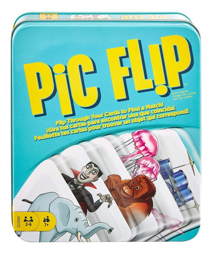 Juego De Cartas Pic Flip Mattel English Versión Ingles Vg