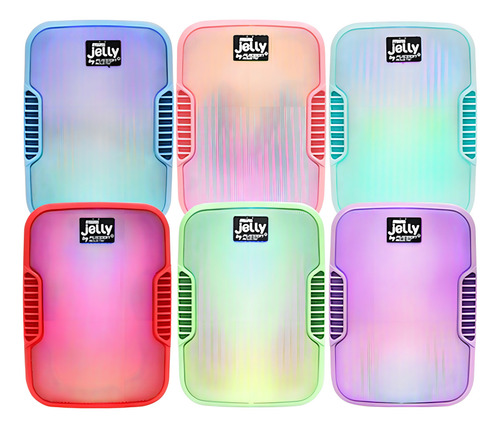 Bocina Fussión, Mini Jelly Colorfull Bluetooth 6 Colores Color Rojo