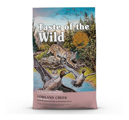 Imagen 1 de 1 de Taste Of The Wild Gato Lowland Creek (codorniz Y Pato) 6.6kg