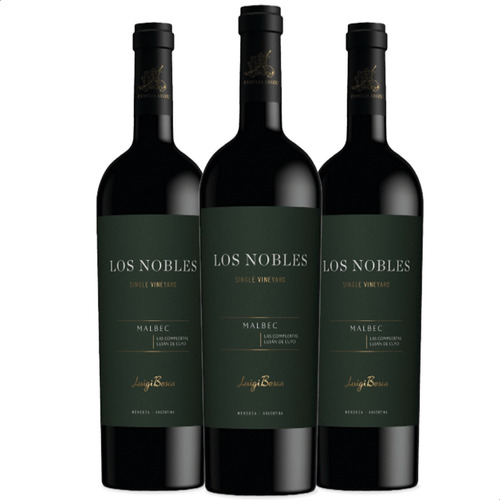 Vino Los Nobles Single Vineyard Malbec Luigi Bosca Tinto X3