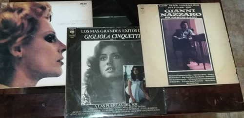 Lote 3 Vinilos-o.vannoni-gigliola Cinquetti Y Gianni Nazarro