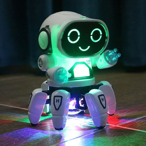 Robot Juguete Para Niños Bailarin Sonidos Luces Led Navidad 