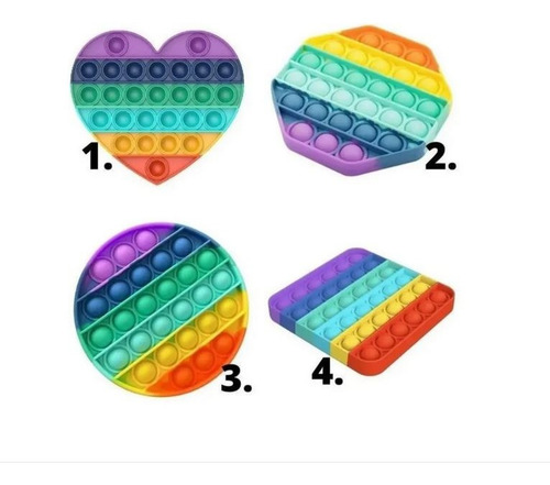 Pack 3 Push Pop Bubble Fidget Toy Autismo Juguete Sensorial