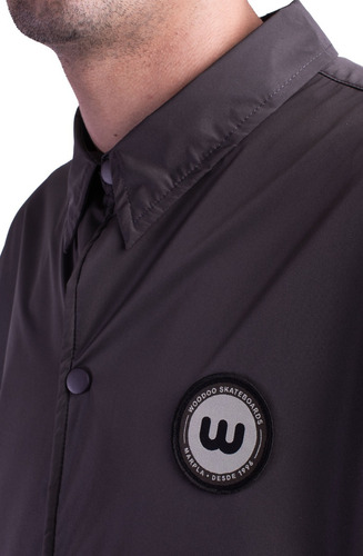 Imagen 6 de 9 de Campera Woodoo Coach Jacket Marplatizada - Gris