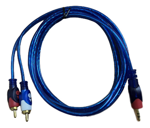 Cable Premium Plug 3,5mm A 2 Rca 3 Mts Audio Bolsa - Skyway