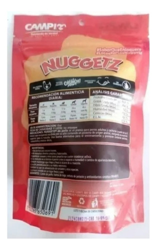 Nuggetz Pollo 22 Piezas Para Perro.