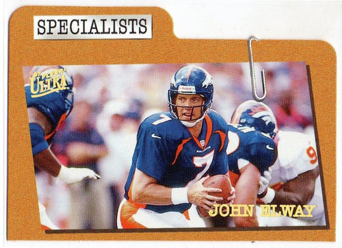 1997 Ultra - Specialists - John Elway Broncos