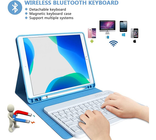 Funda Con Teclado Para iPad 10.2 / Pro 10.5 / Air 3 Kbcase