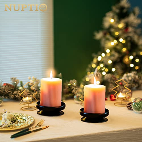 Piezas De 4 Soportes De Velas Con Puntas, Placa De Hierro Pa