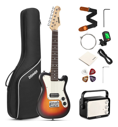 Donner Dsj-100s - Kit De Guitarra Electrica Para Ninos De 30