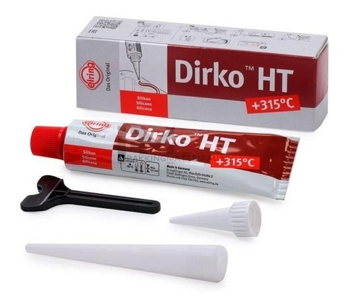 Cola Liquida Elring Dirko Ht Silicone Vermelha -60ºc  315ºc