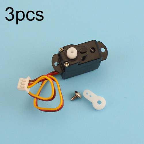 3 Piezas Rc Heclicopter Servo Set Accesorios Fácil De