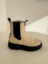 Comprar Botas Zara Truck Nena Crema Con Suela Negra!