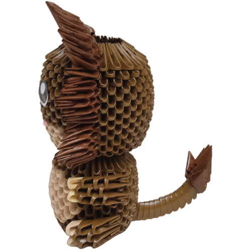 Figura Origami 3d, Kumitate, Origami Modular. Modelo Leon