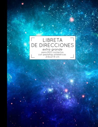 Libreta De Direcciones Extra Grande: Para 800 Contactos Con