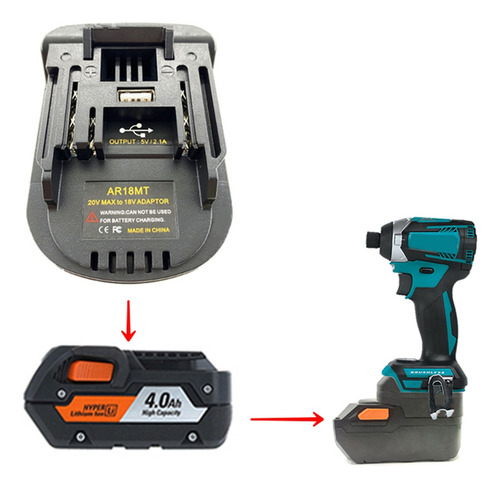 Convertidor Adaptador De Batería Ar18mt Para Litio Ridgid/ae