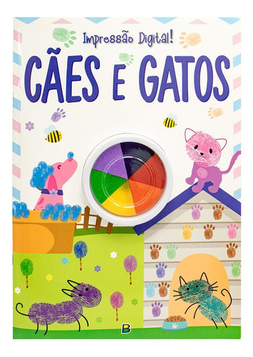 Impressão Digital! Cães E Gatos, De Koral Books. Editora Brasileitura, Capa Mole Em Português