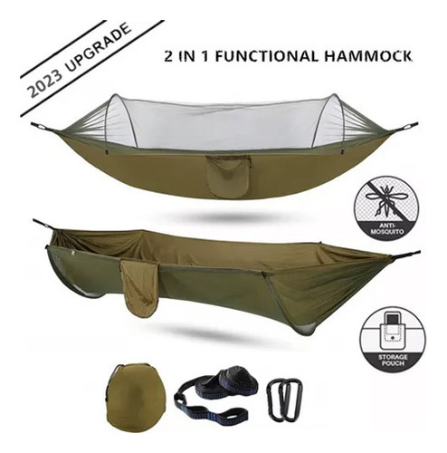 Para Rede Dormir Descanso Com Tela Mosquiteiro Camping
