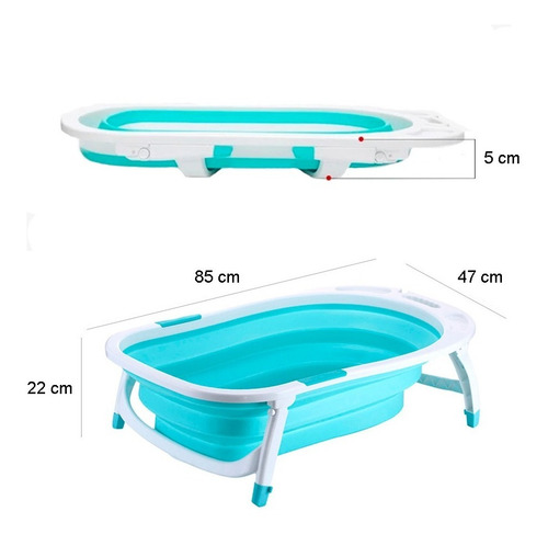 Bañera Bebe Plegable Bañadera Bebé Rooby 3 Colores *