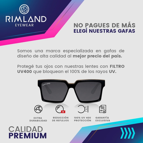 Imagen 5 de 8 de Anteojos De Sol Lentes De Sol Rimland Break