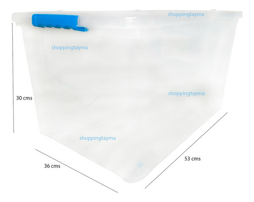 Caja Organizadora Con Ruedas Suprema 38 Litros