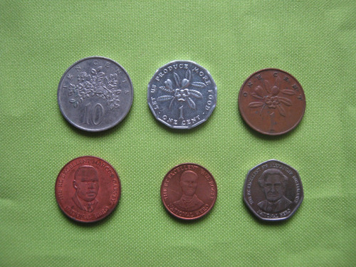 Jamaica Lote De 6 Monedas Diferentes 