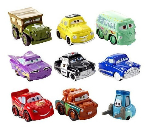 Disney Cars Micro Drifters 9-pack