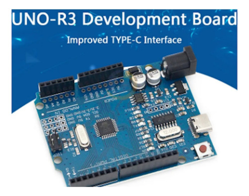 Placa Para Arduino Uno R3 Un Solo Chip Mejorada Tipo C
