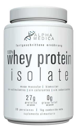  Whey Protein 100% Isolate Marca Alpha Medica Premium 