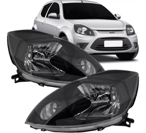 Optica Ford Ka 12 13 14 15 Fondo Negro Derecho