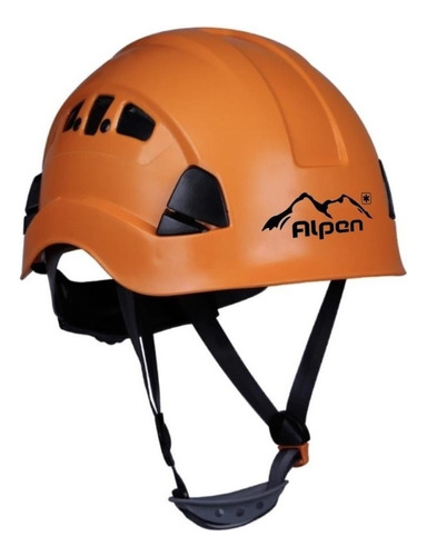 Casco Alpen Pro Air Ventilado Para Rescate Y Alturas Color Naranja