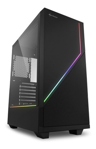 Gabinete Gamer Sharkoon Rgb Flow Black Mid Tower Delta 4