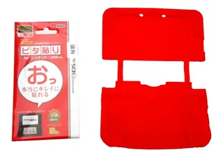 ¡¡¡ Kit Funda De Silicón Y Micas Para Nintendo 3ds Xl !!!