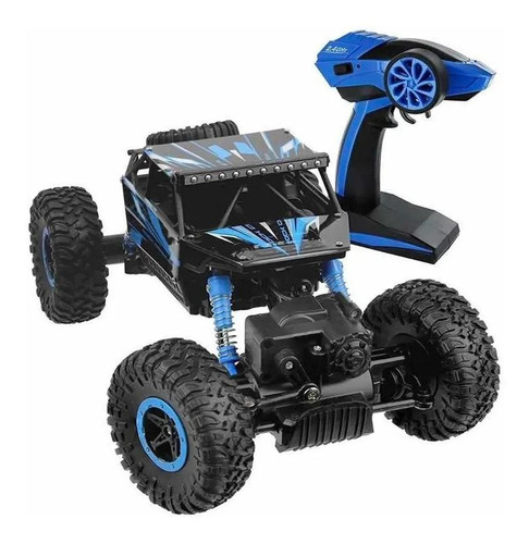 Todo-o-terreno de controle remoto Click N' Play Rock Crawler 1:18 azul