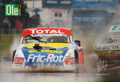 Póster Diego Aventín. Ford. Turismo Carretera. Tc. Olé