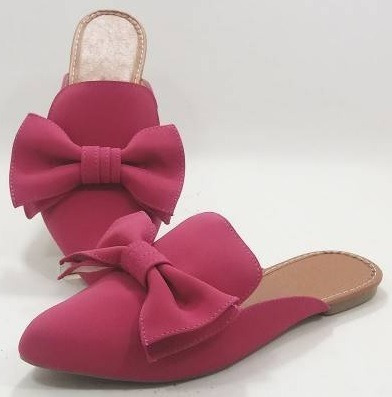Sapato Feminino Mule Rosa Com Laço Lindo Pronta Entrega | Mercado Livre