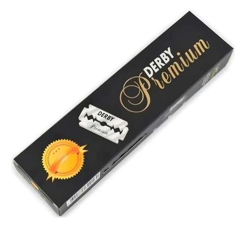 Lâmina De Barbear Derby Premium Caixa 100 Unid Profissional