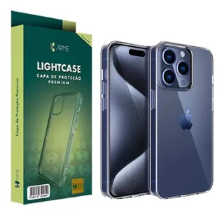 Capa Tpu Protetora Hprime Ligthcase Apple iPhone 15 Pro Max Cor Transparente