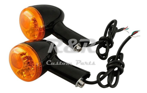 Pisca Seta Led Harley 883 1200 Iron Sportster Preto - Par