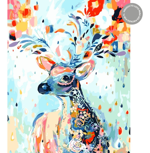 Venado Colores Kit Paint By Numbers 40x50