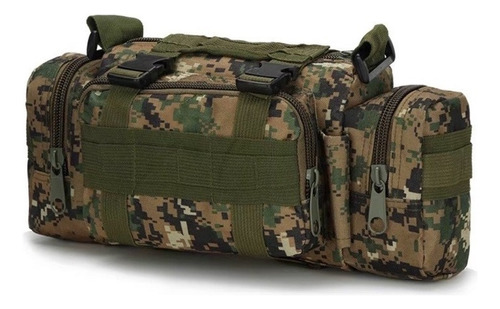 Bolsa Pochete Masculina Tática De Cintura Militar Com Alça Cor Digital