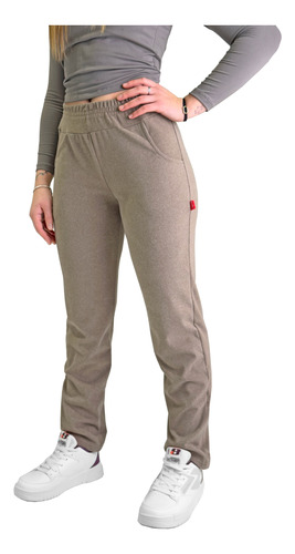 Jogging Recto Mujer Tiro Alto Abrigado Darlon Soft