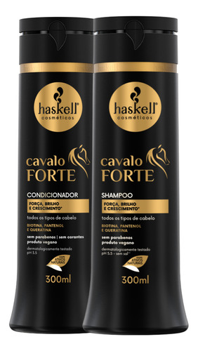 Shampoo E Condicionador Cavalo Forte Haskell Pantenol 300ml
