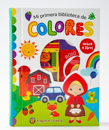 Colores Mi Primera Biblioteca - 6 Libritos + Caja - Guadal